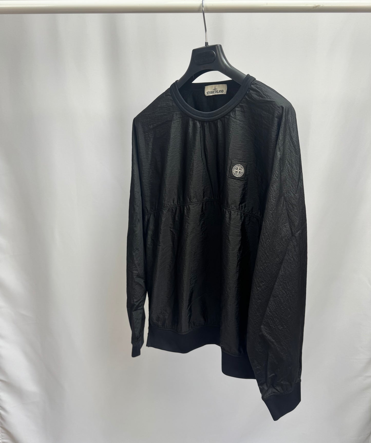 Stone Island Nylon Metal Ripstop Sweatshirt (Black)