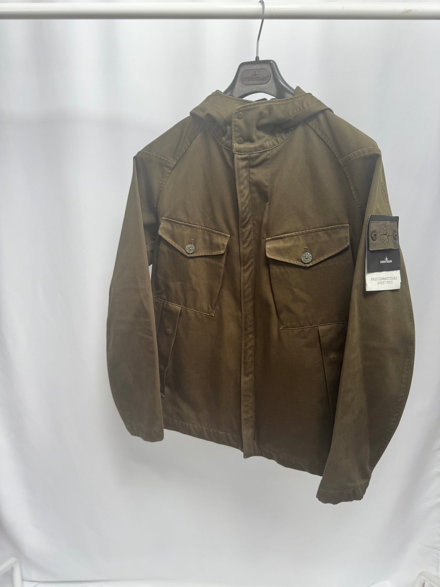 Stone Island Raso Gommato Double Ghost Piece (Khaki)
