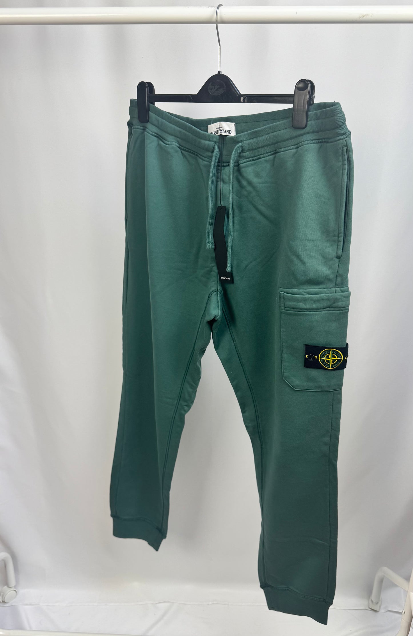 Stone Island Brushed Cotton Pocket Sweatpants (Petroleum)