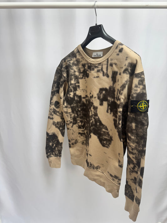 Stone Island Earth Mapping Sweatshirt (Beige)