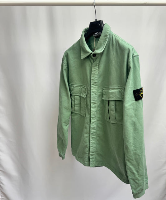 Stone Island Moleskin Overshirt (Sage)