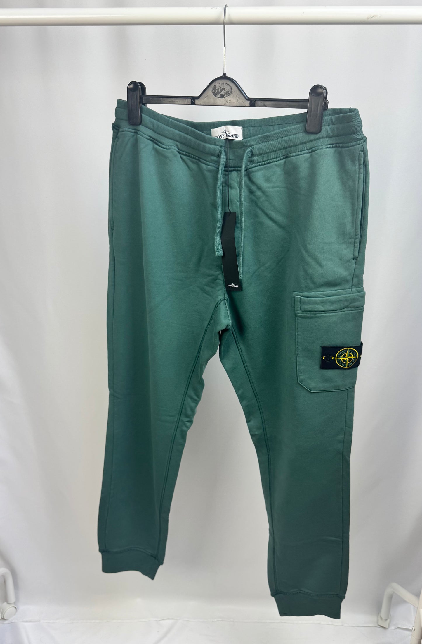 Stone Island Brushed Cotton Pocket Sweatpants (Petroleum)
