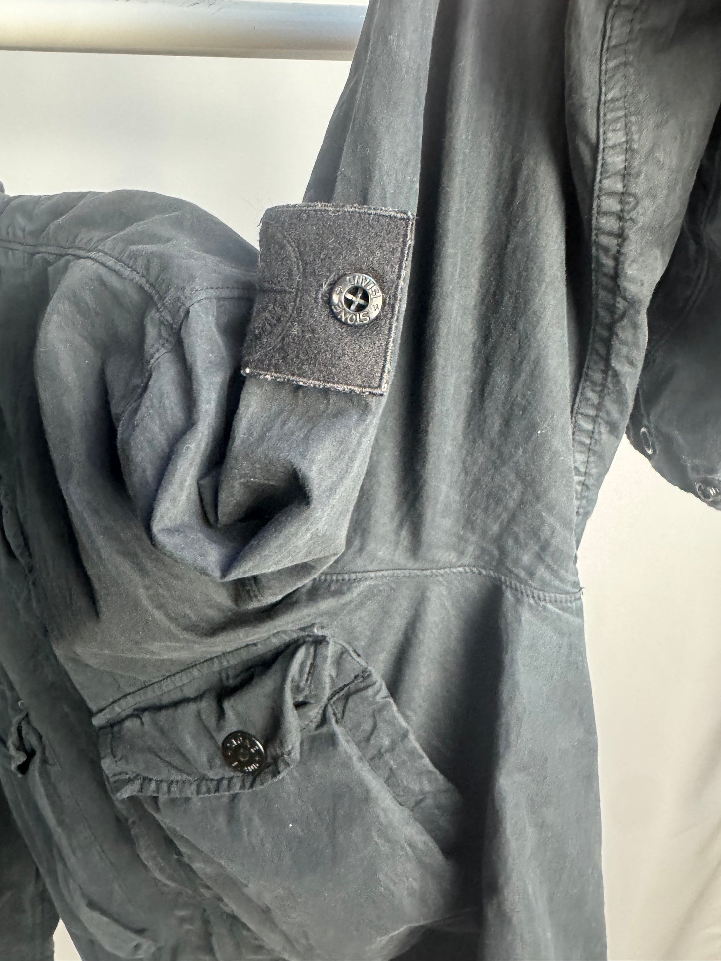 Stone Island Ghost Resin Overshirt (Black)