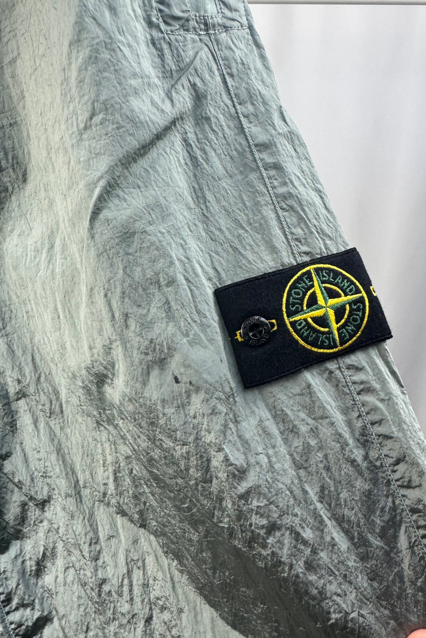 Stone Island Nylon Metal In Econyl Pants (Light Blue)