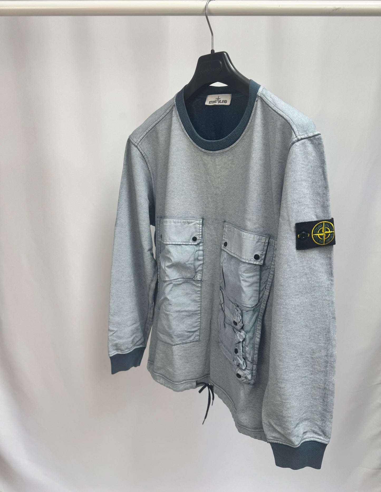 Stone Island Tela Placatta Sweatshirt (Blue)