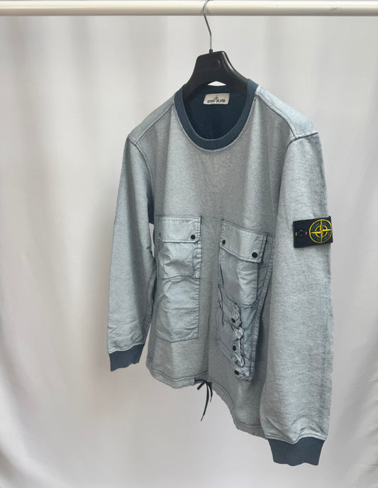 Stone Island Tela Placatta Sweatshirt (Blue)