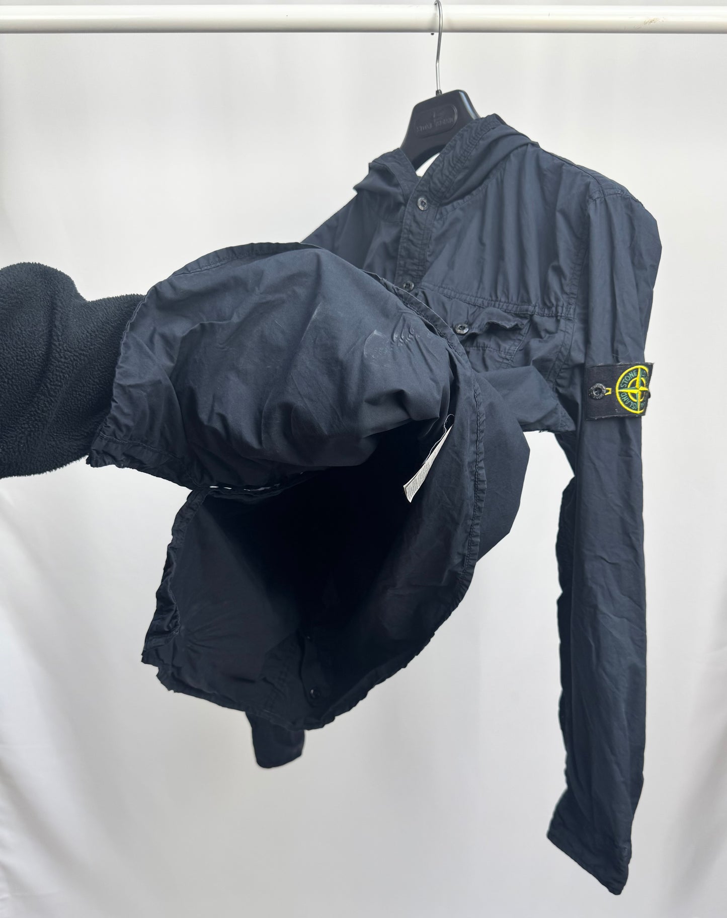 Stone Island Hooded Overshirt (Navy)