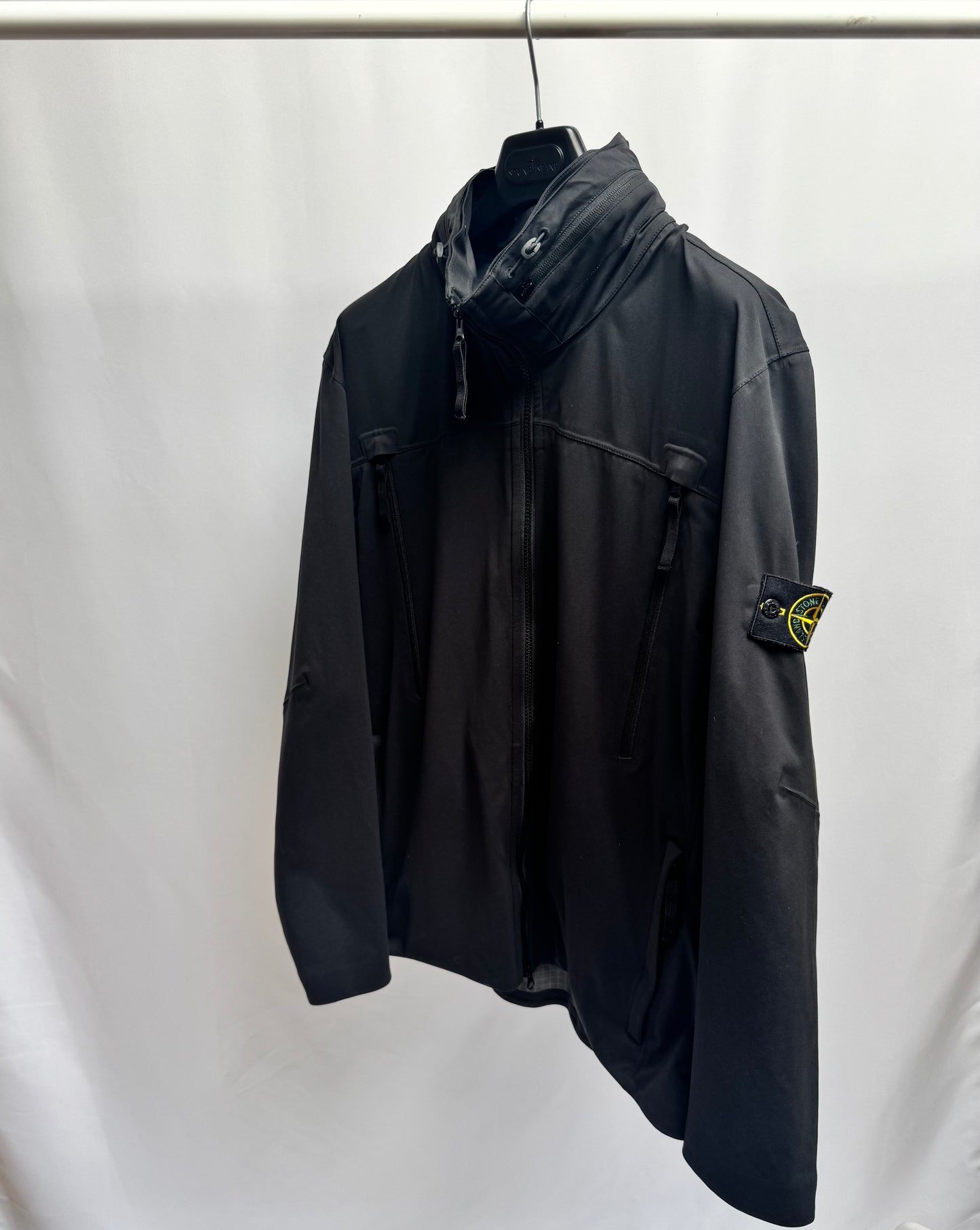 Stone Island Light Soft Shell Check Grid (Black)