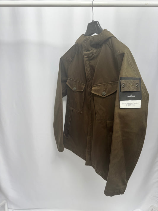 Stone Island Raso Gommato Double Ghost Piece (Khaki)