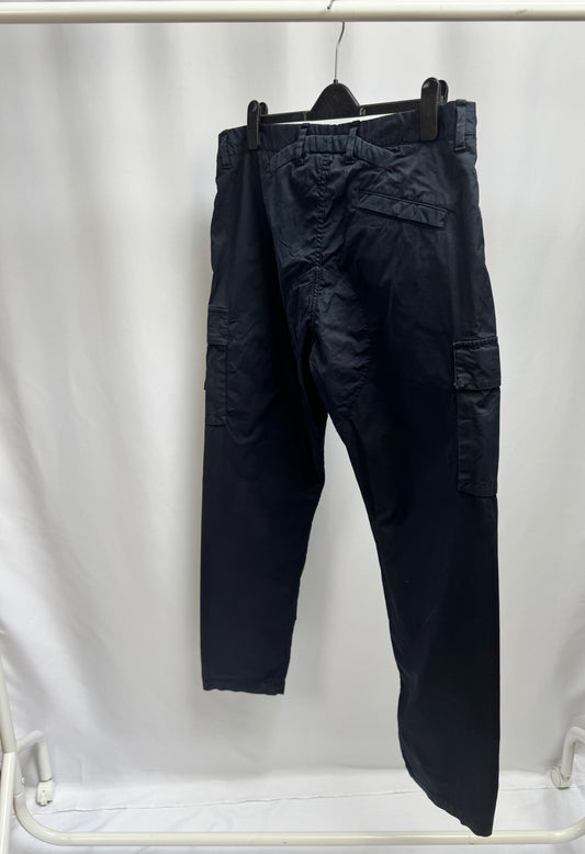 Stone Island Cargo Pocket Garbadine Trousers (Navy)