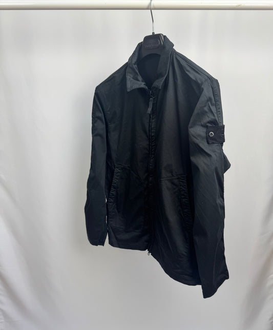 Stone Island Ghost Stretch Cotton Overshirt (Black)