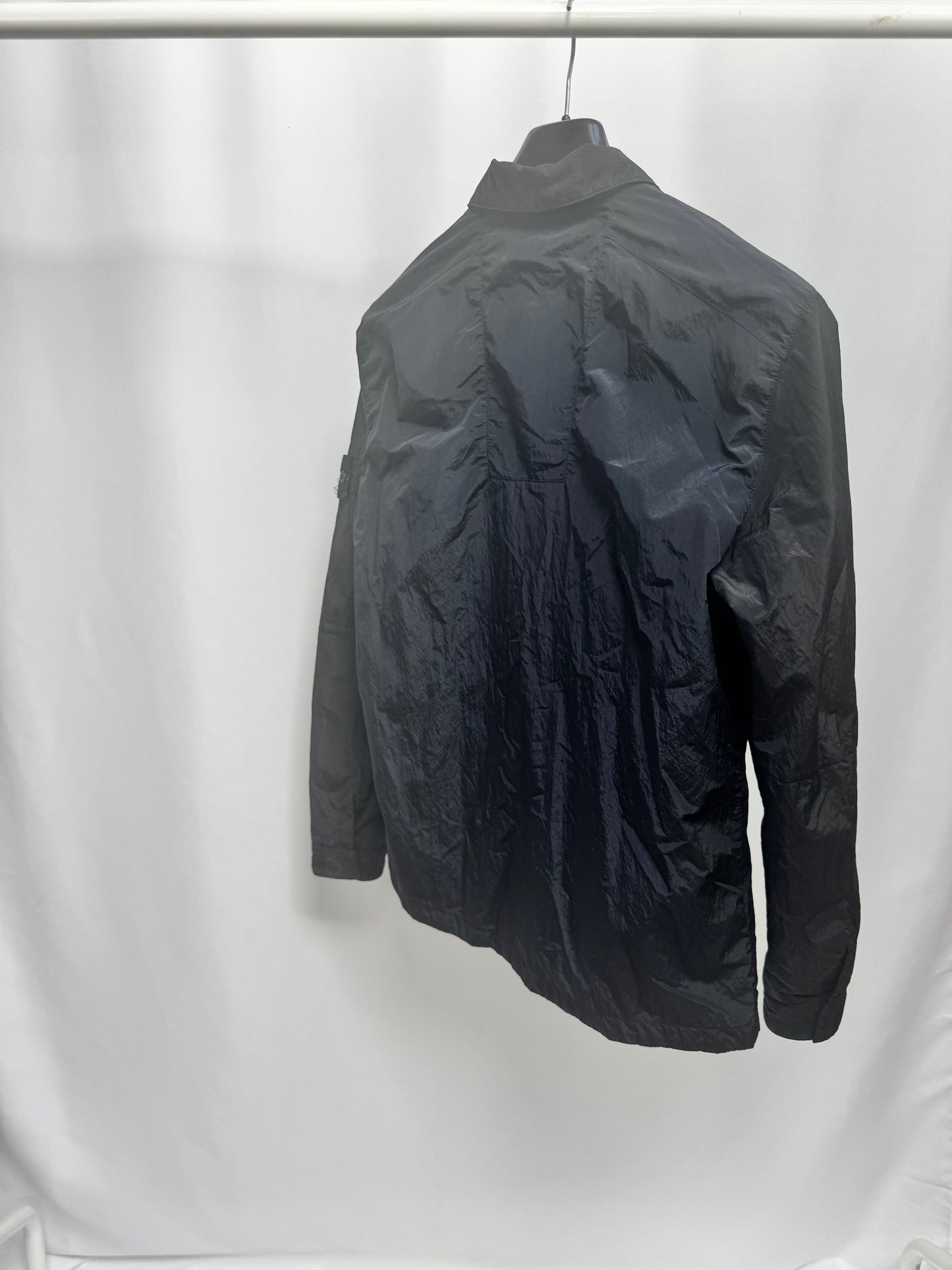 Stone Island Nylon Metal Dual Zip Overshirt (Navy)