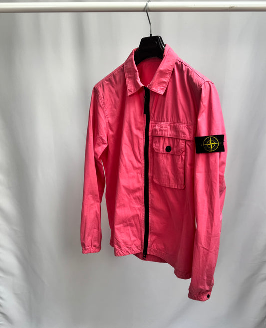 Stone Island Single Pocket Overshirt (Pink)