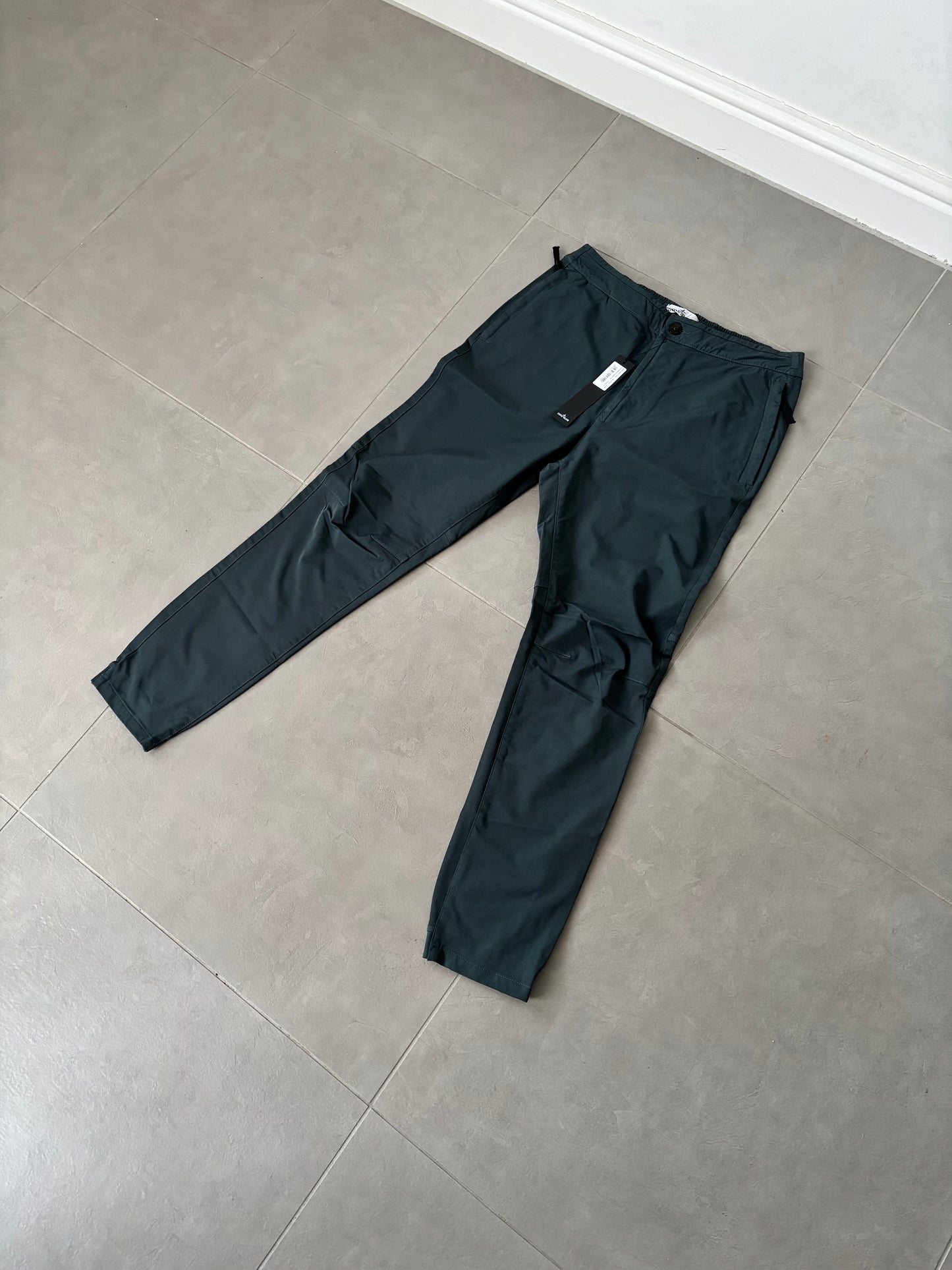 Stone Island Cotton Twill Nylon Stretch Chino (Petroleum)
