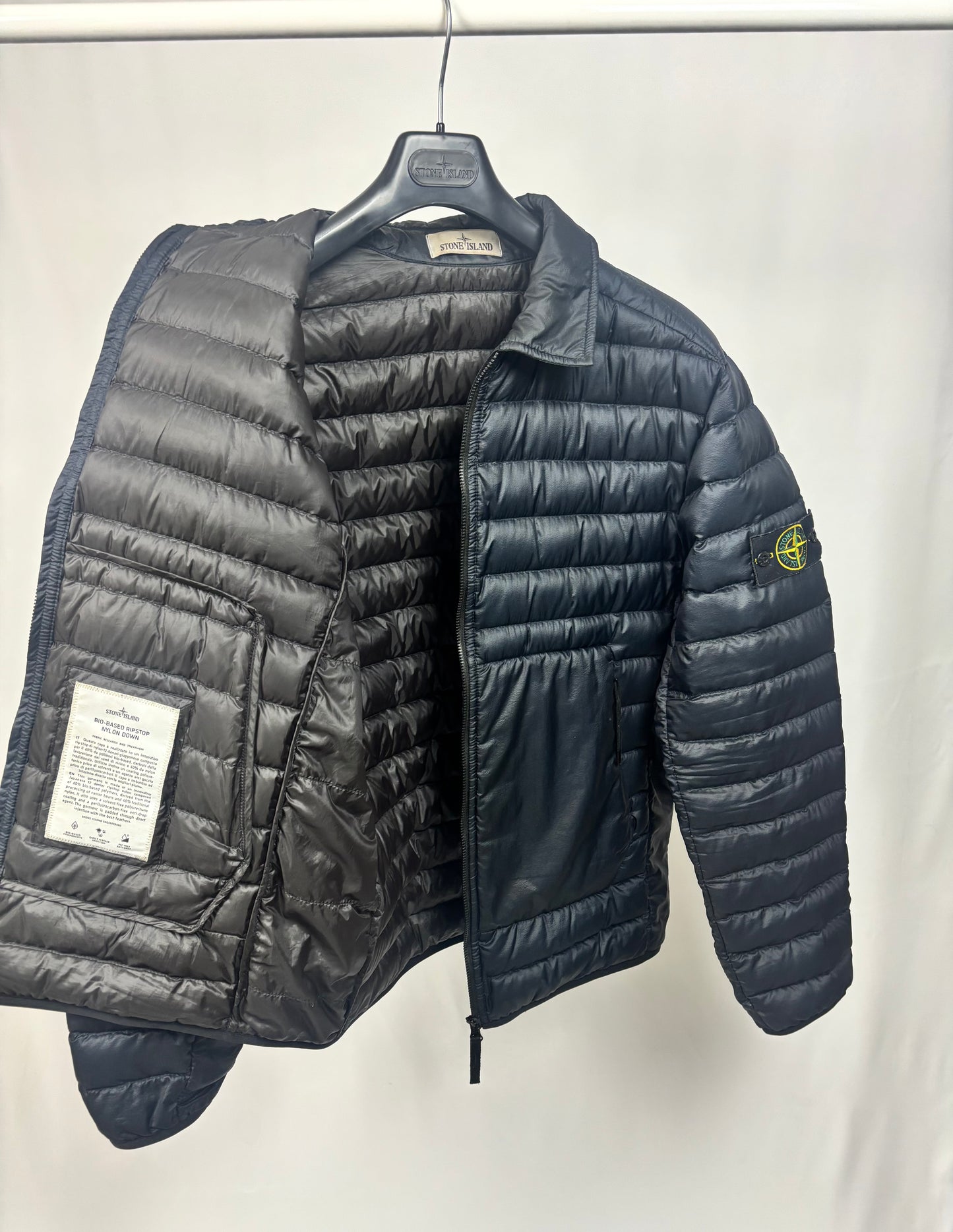 Stone Island Bio-Based Ripstop Nylon Down (Navy)