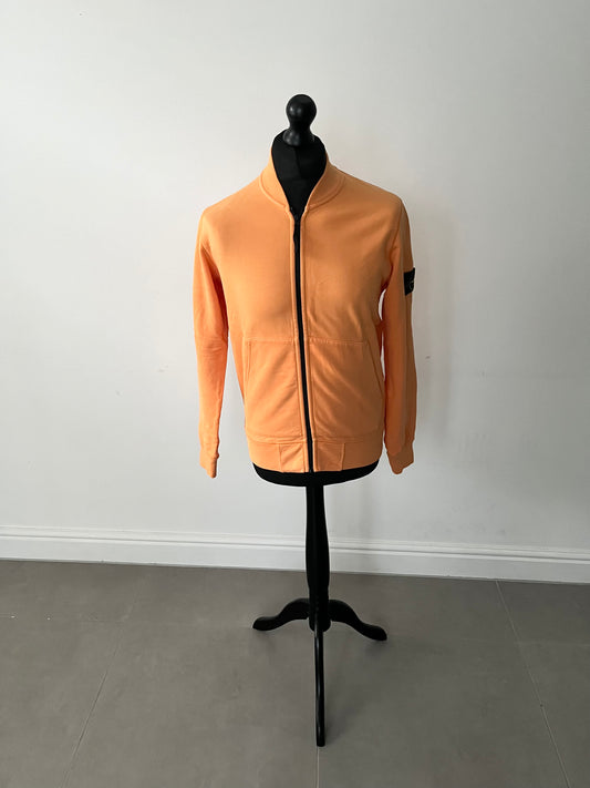 Stone Island Garment Dyed Zip Bomber (Orange)