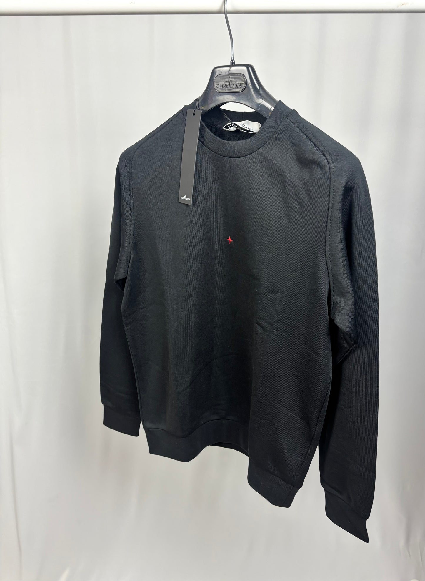 Stone Island Marina Spell-Out Sweatshirt (Black)