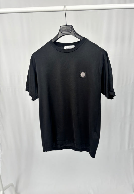 Stone Island Patch Logo T-Shirt (Black)