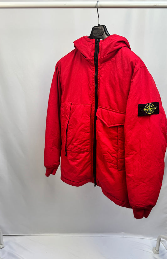 Stone Island Opaque Nylon Twill Down-TC  Balaclava (Red)