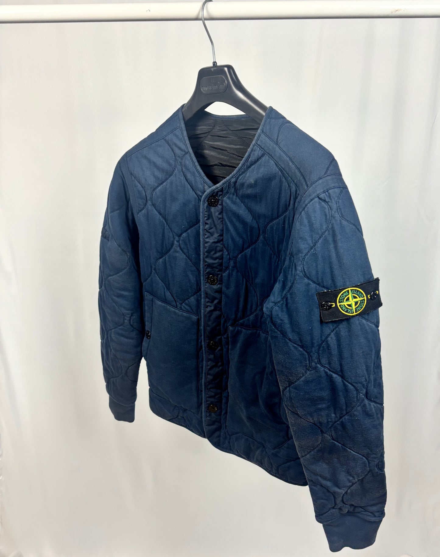 Stone Island Reversible Nylon Cotton (Navy)