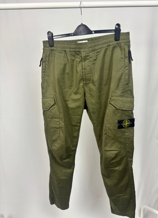 Stone Island Garment Dyed Cargo Pants (Olive)