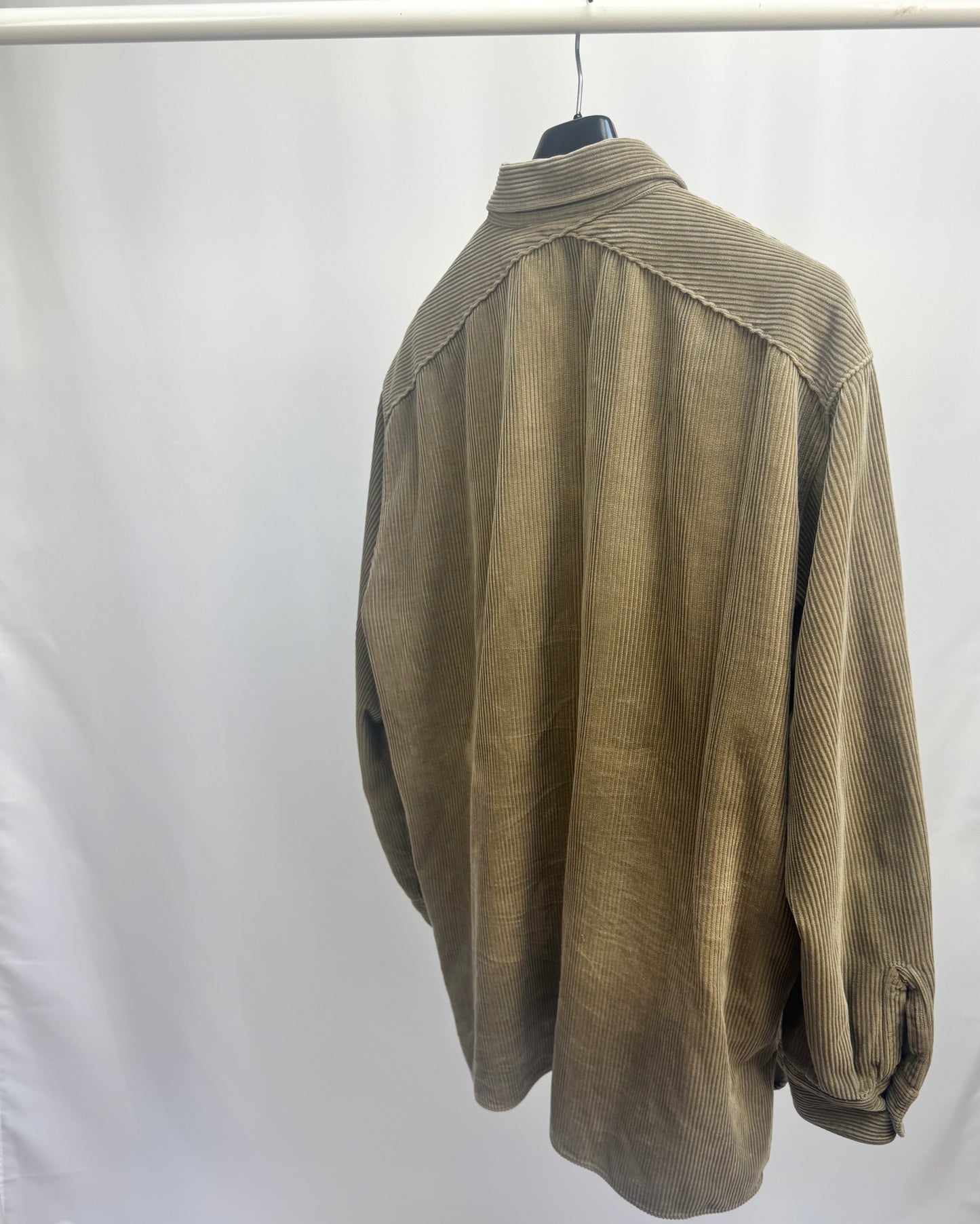 Stone Island Corduroy Button Up (Olive)