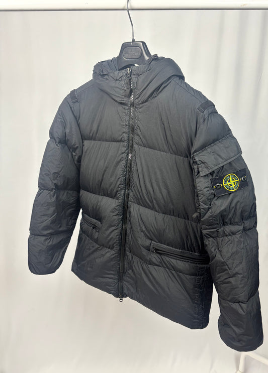 Stone Island Garment Dyed Crinkle Reps R-NY Down (Black)
