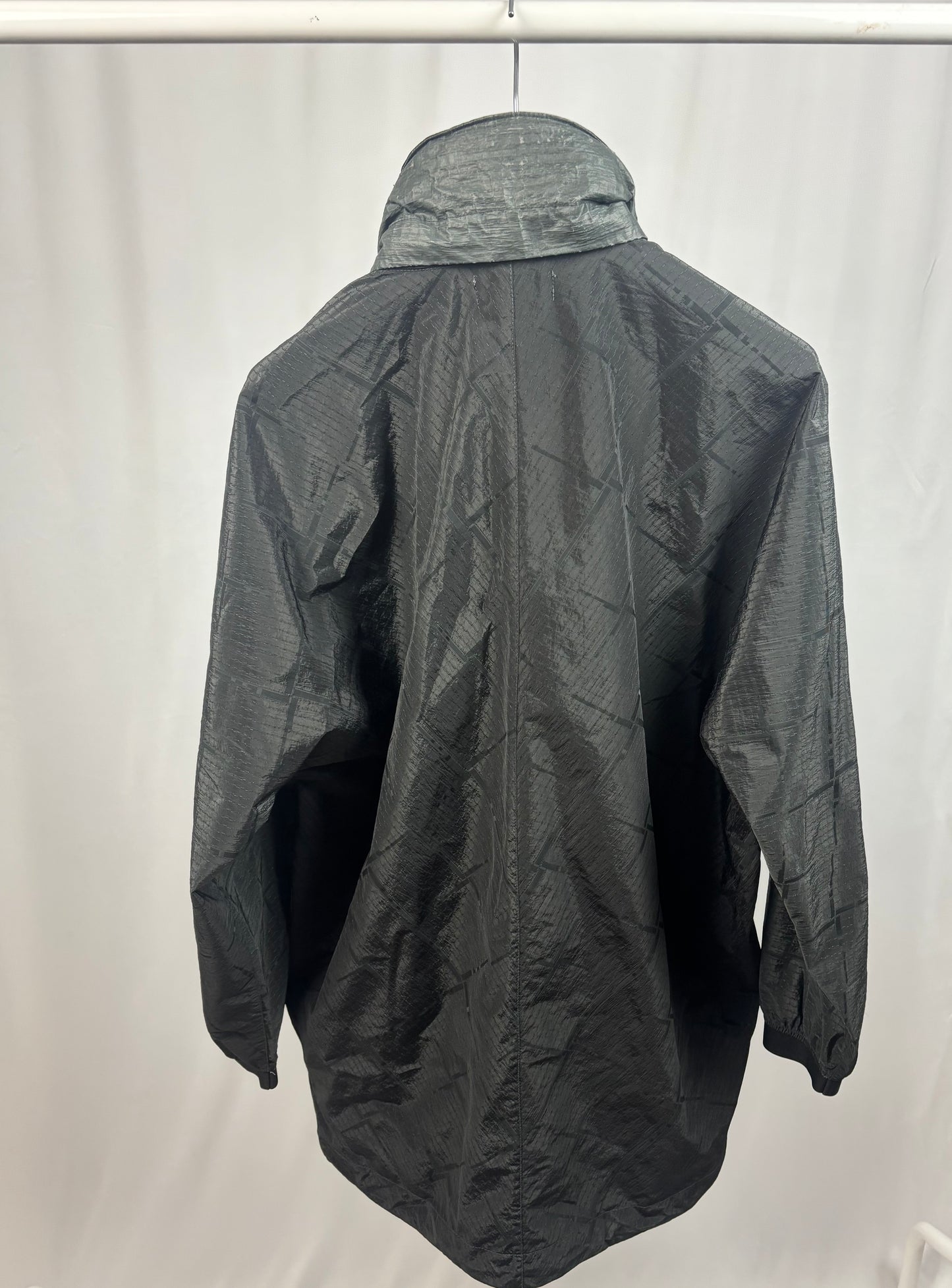 Stone Island House Check Jacquard On Nylon Watro (Black)