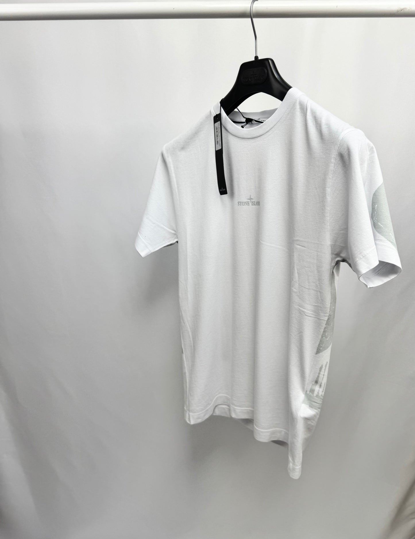 Stone Island Xilographia Back Print T-Shirt (White)
