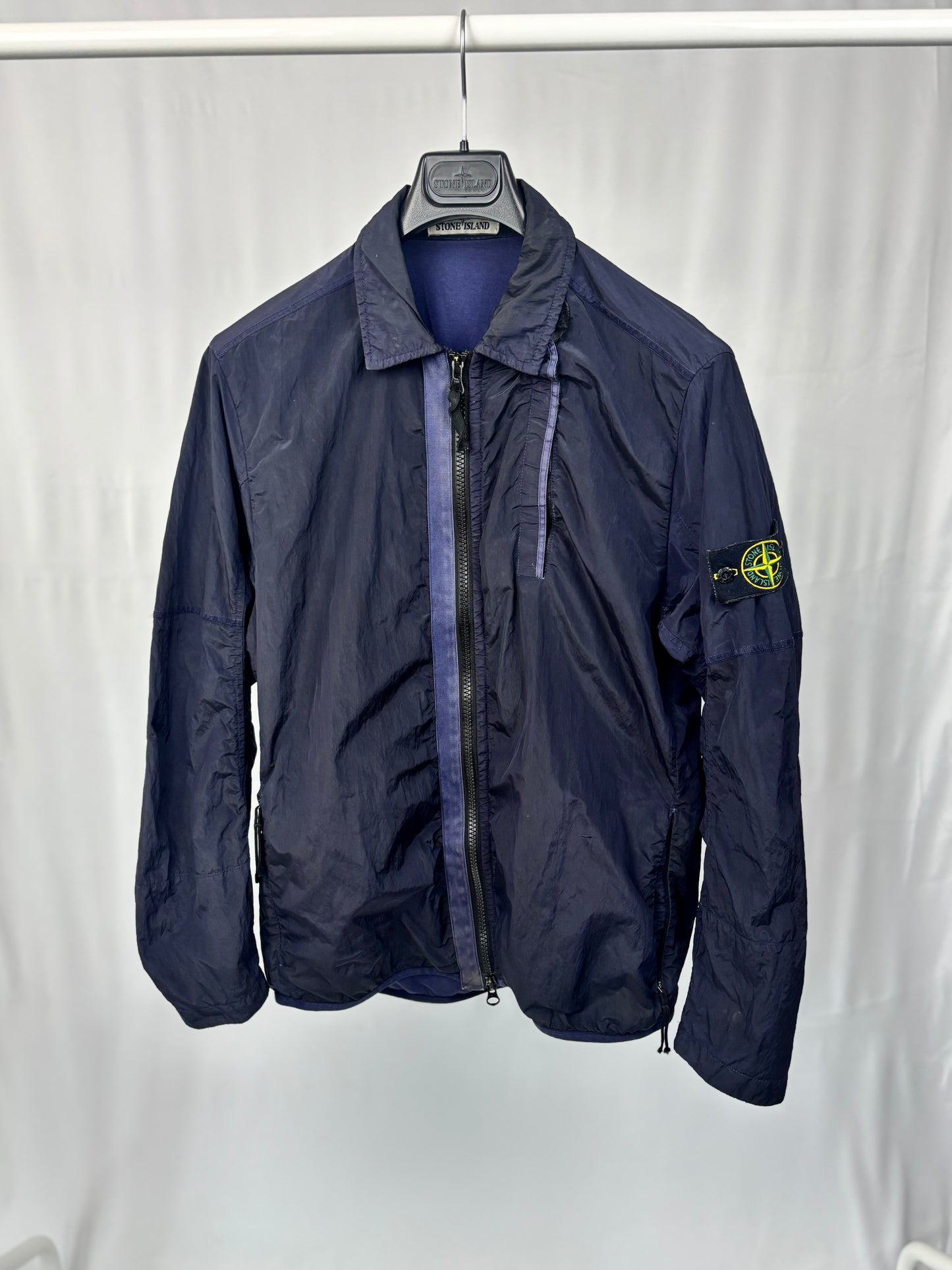 Stone Island Nylon Metal Overshirt (Navy)