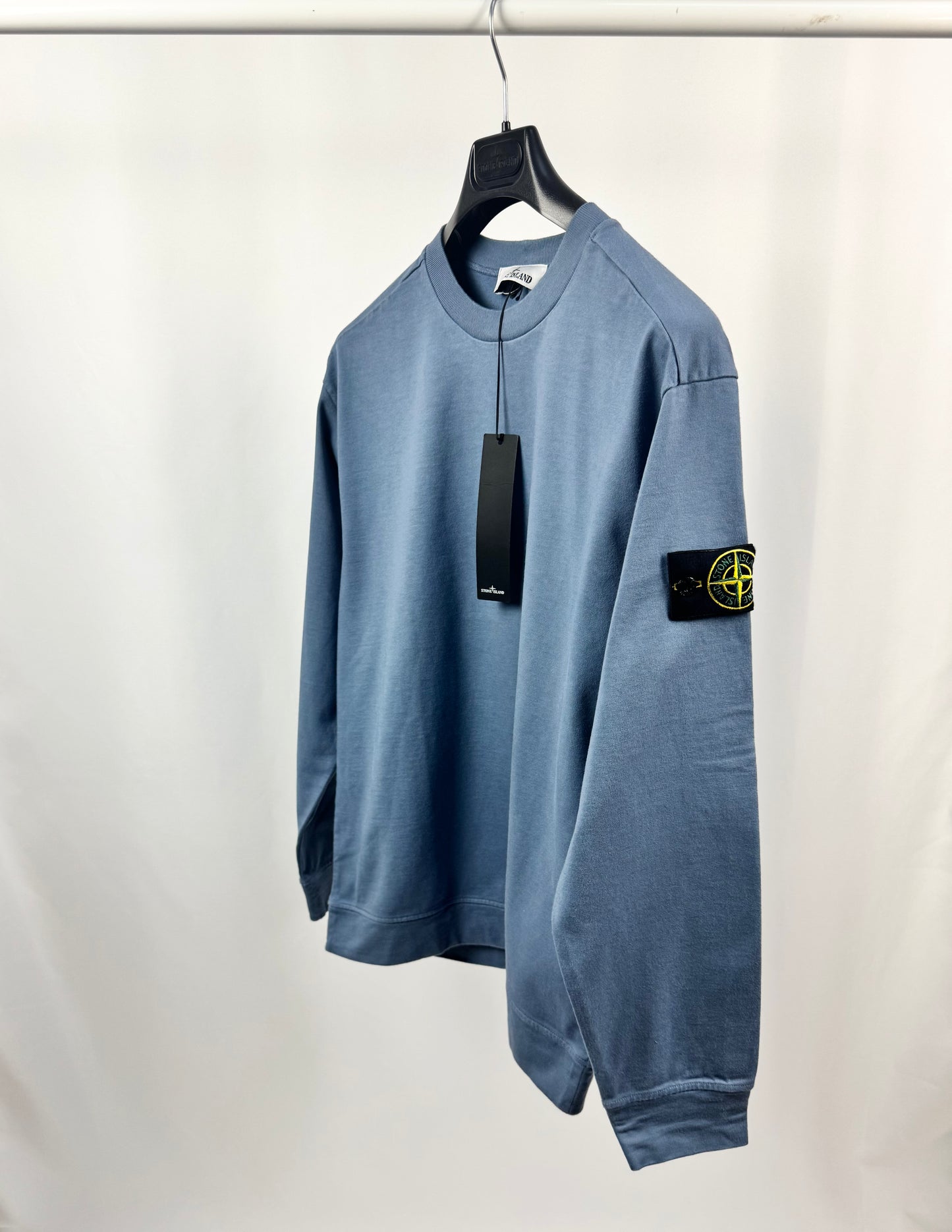 Stone Island Lightweight Crew Sweatshirt (Avio Blue)