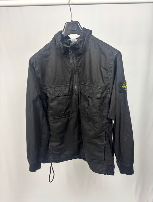 Stone Island Half Zip Smock (Black)