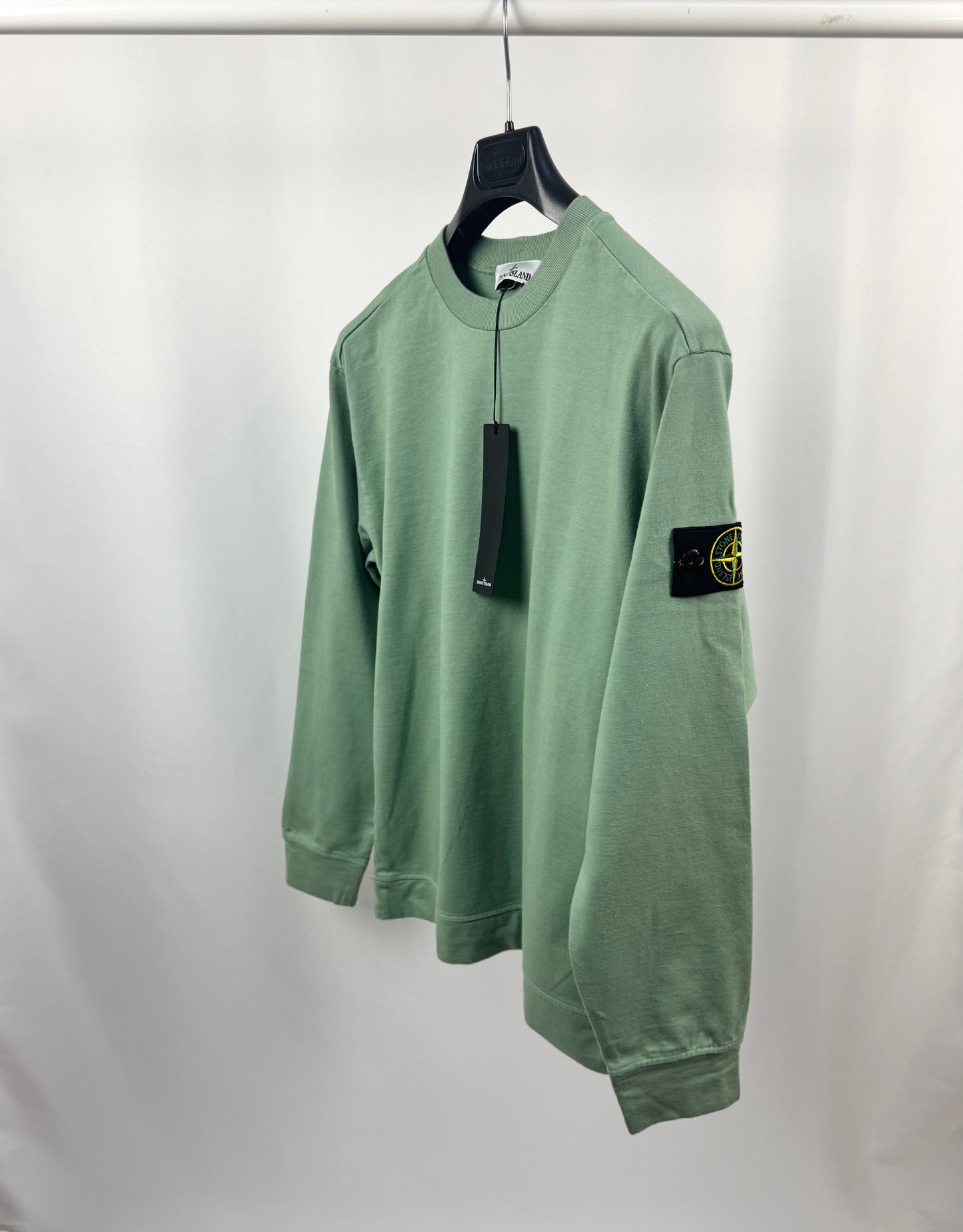 Stone Island Lightweight Crew Sweatshirt (Sage)