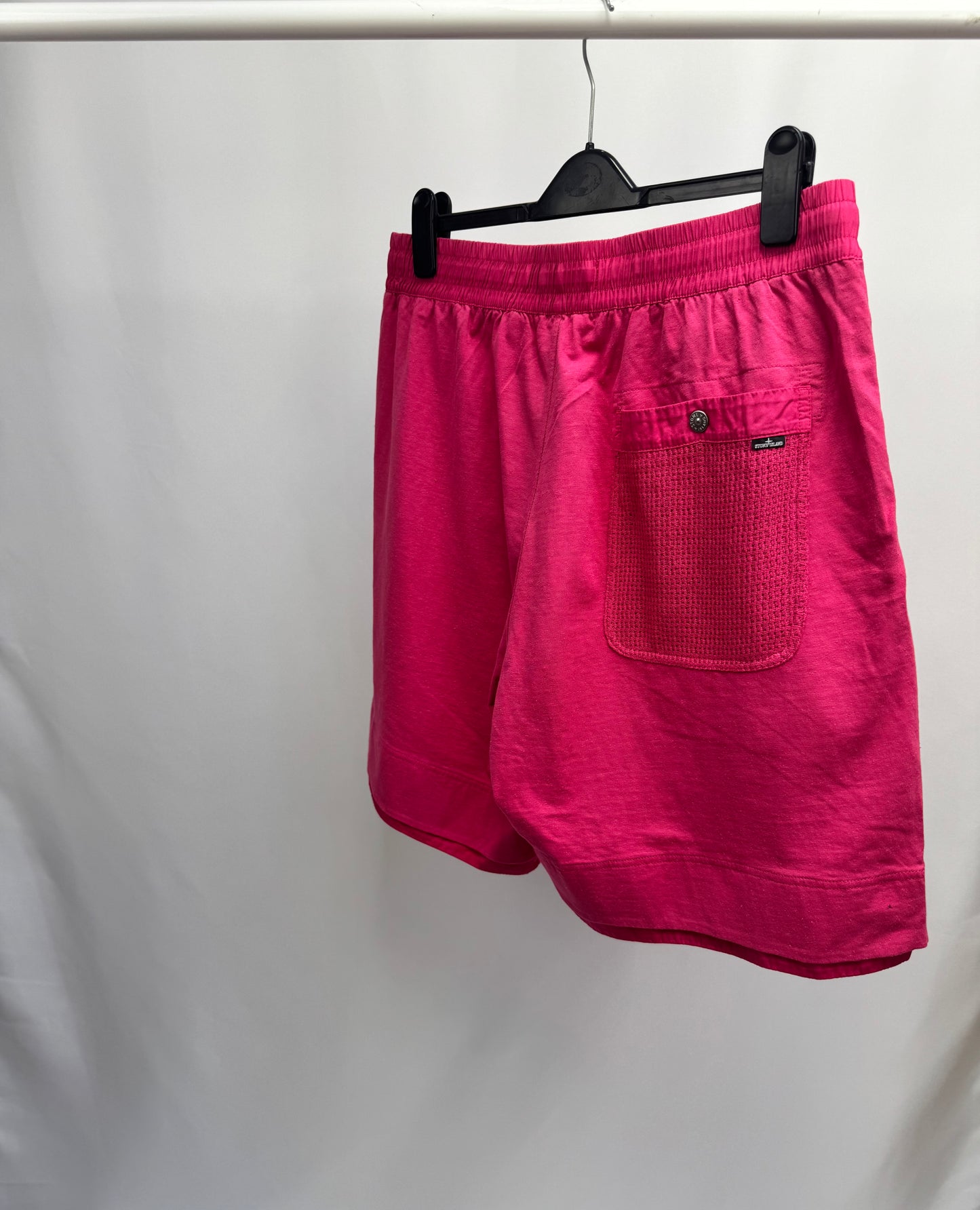 Stone Island Shadow Project Weave Pocket Shorts (Pink)