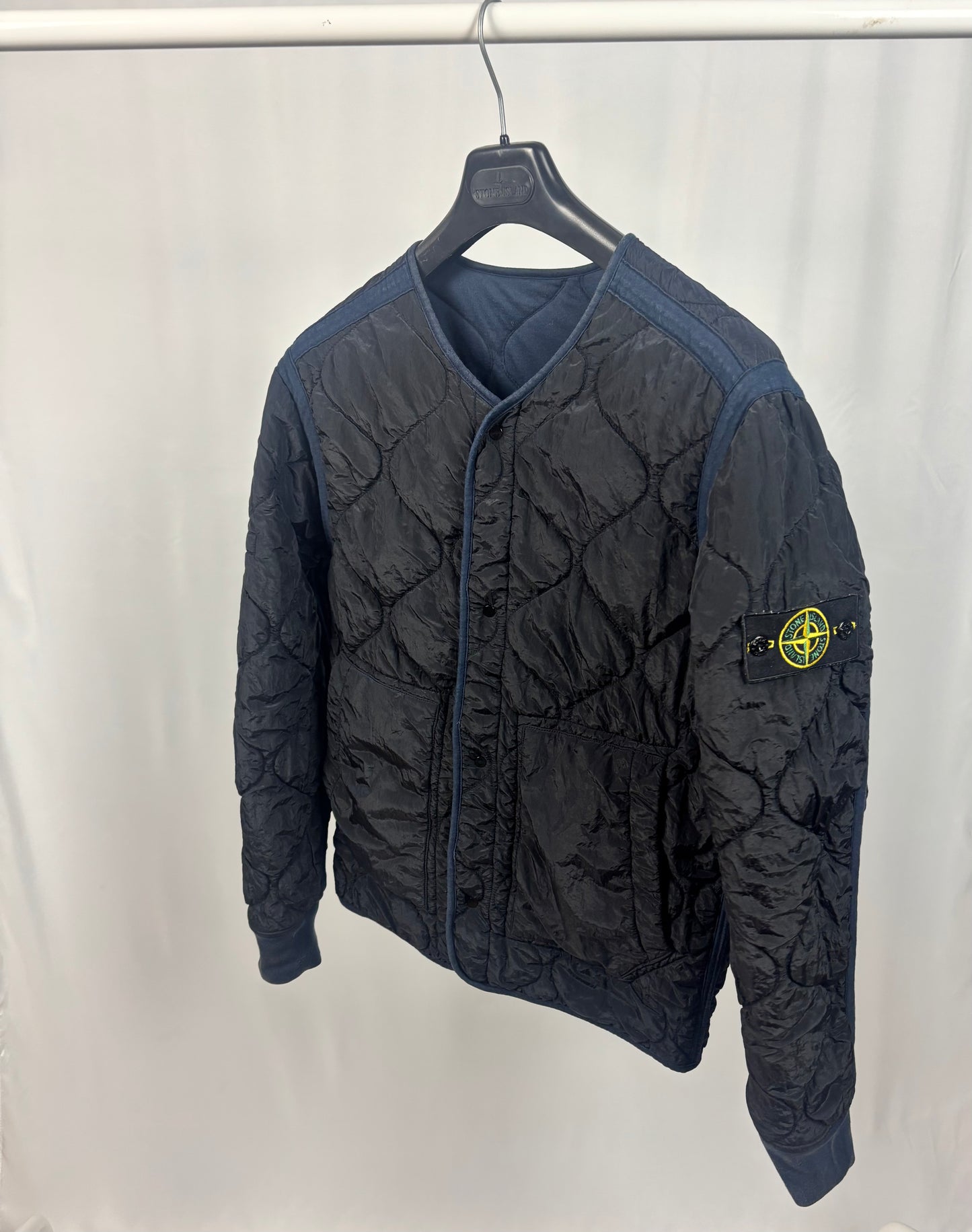 Stone Island Reversible Nylon Cotton (Navy)