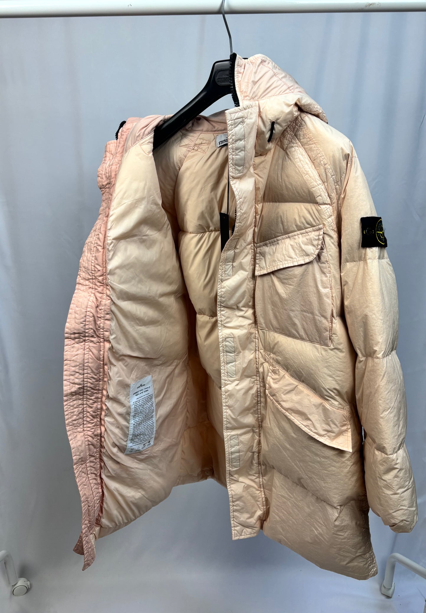 Stone Island Garment Dyed Crinkle Reps R-NY Down (Pink)