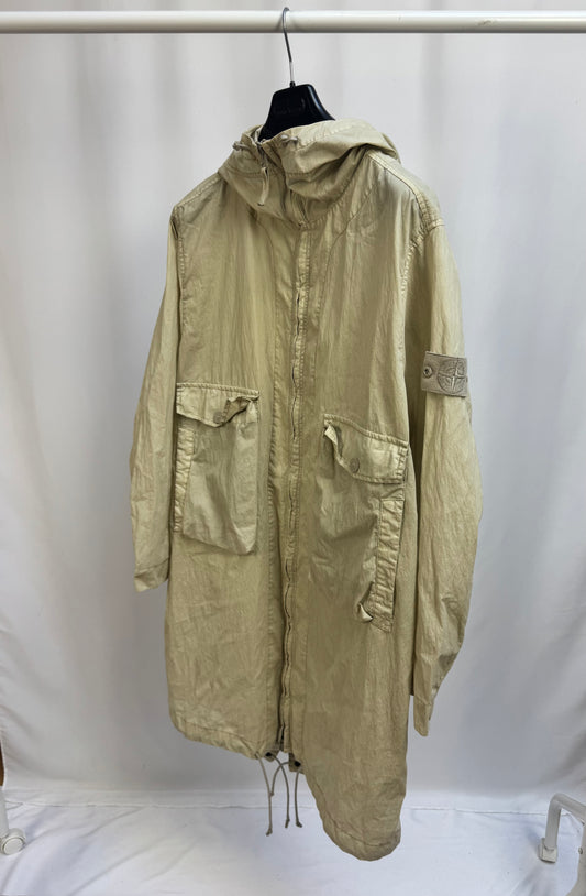 Stone Island 50 Fili Resinata Ghost Parka (Cream)