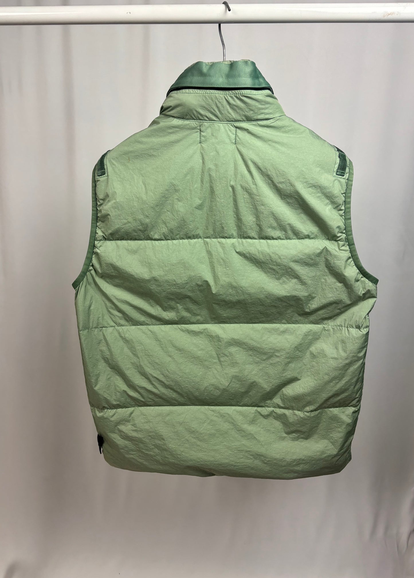Stone Island Garment Dyed Crinkle Reps R-NY Down Gilet (Sage)