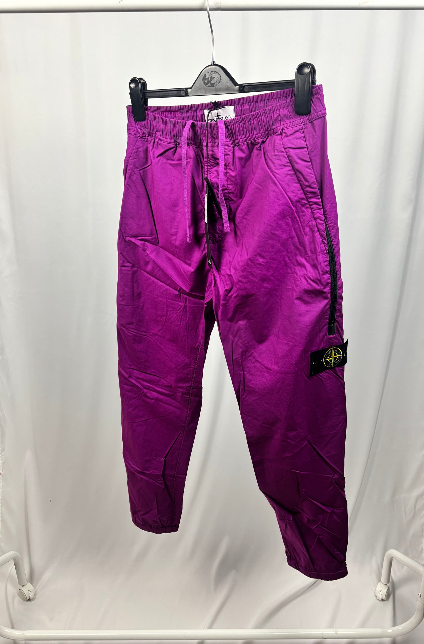 Stone Island Fatigue Trousers Light Stretch Cotton Canvas (Purple)