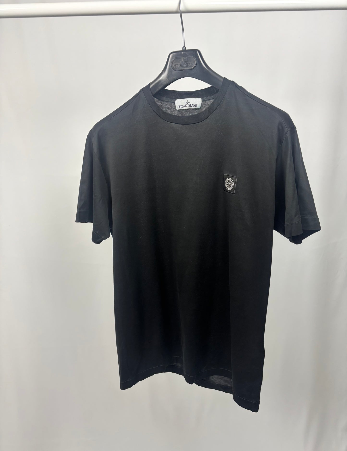 Stone Island Patch Logo T-Shirt (Black)