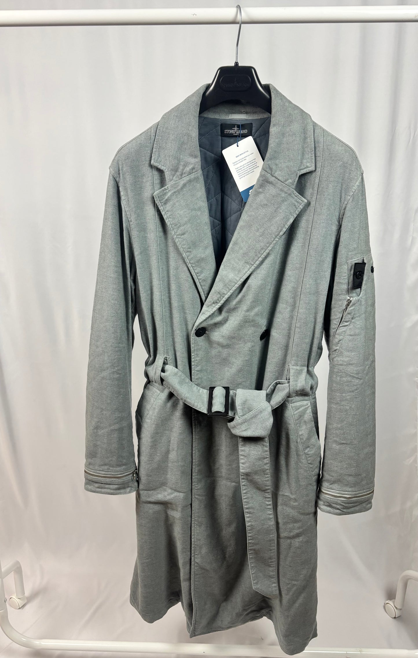 Stone Island Shadow Project Trench Coat (Grey)