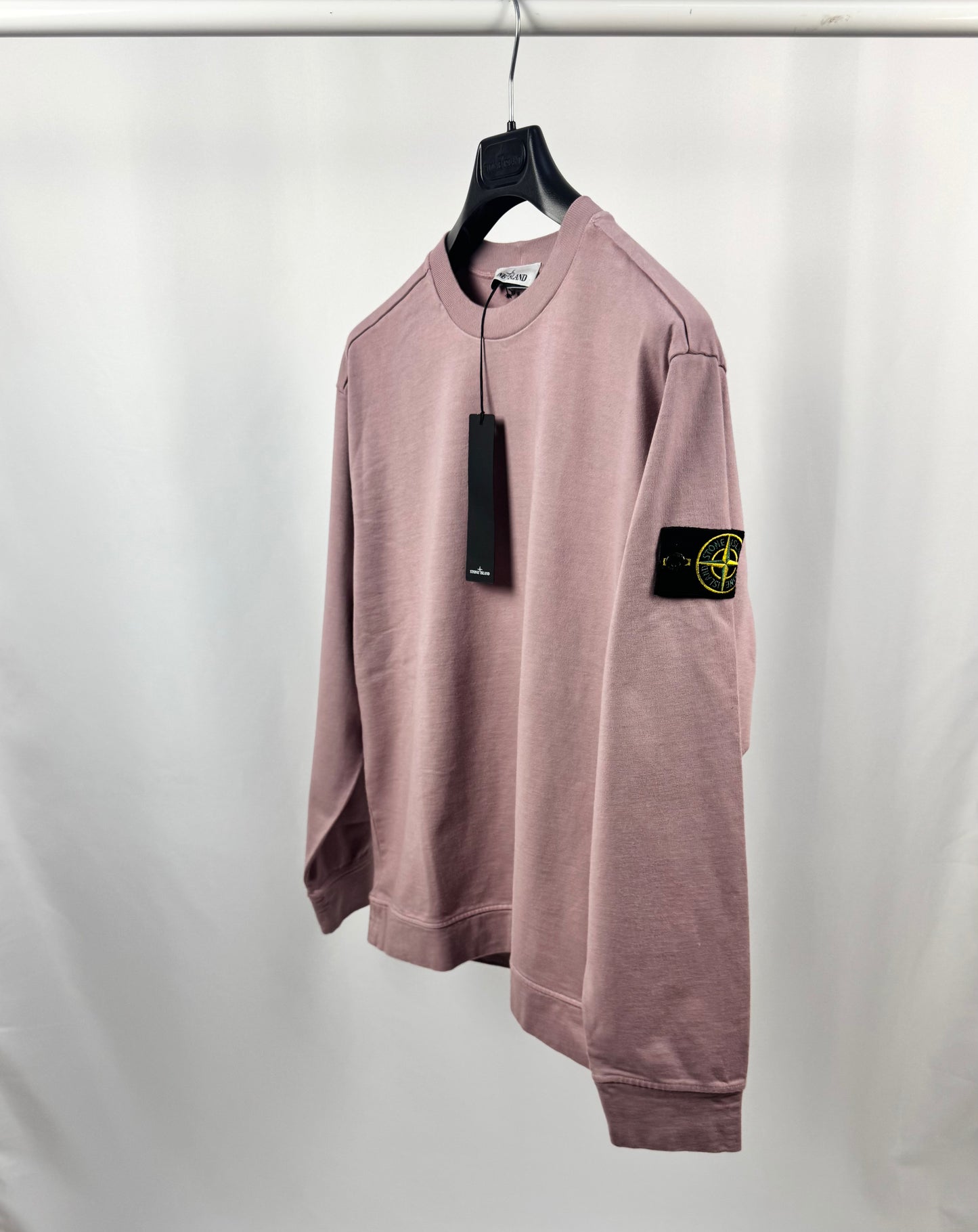Stone Island Lightweight Crew Sweatshirt (Pink)