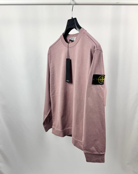 Stone Island Lightweight Crew Sweatshirt (Pink)