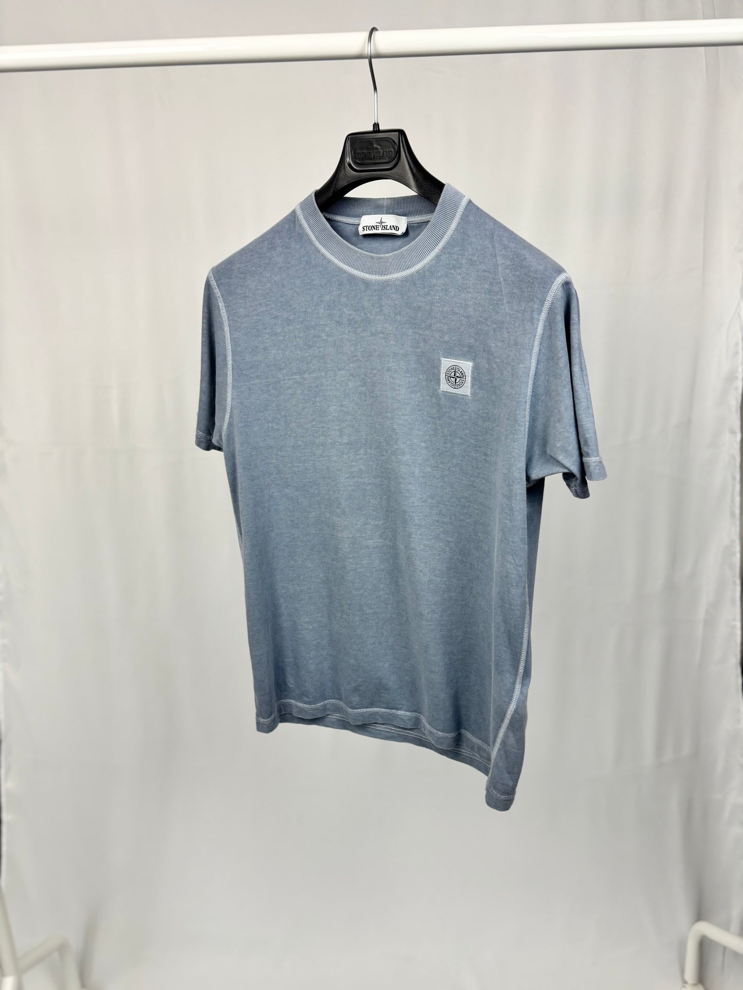 Stone Island Garment Dyed T-Shirt (Blue)
