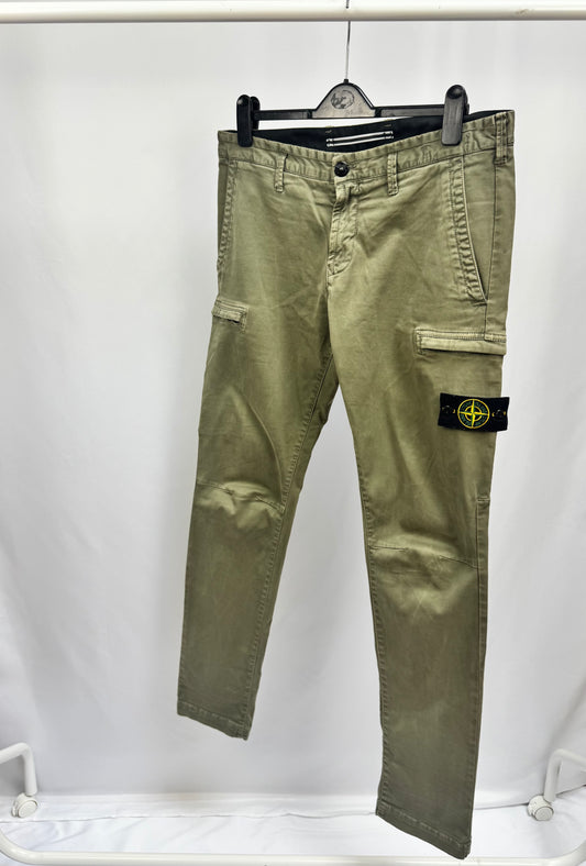 Stone Island Cargo Pants Skinny Fit (Sage)
