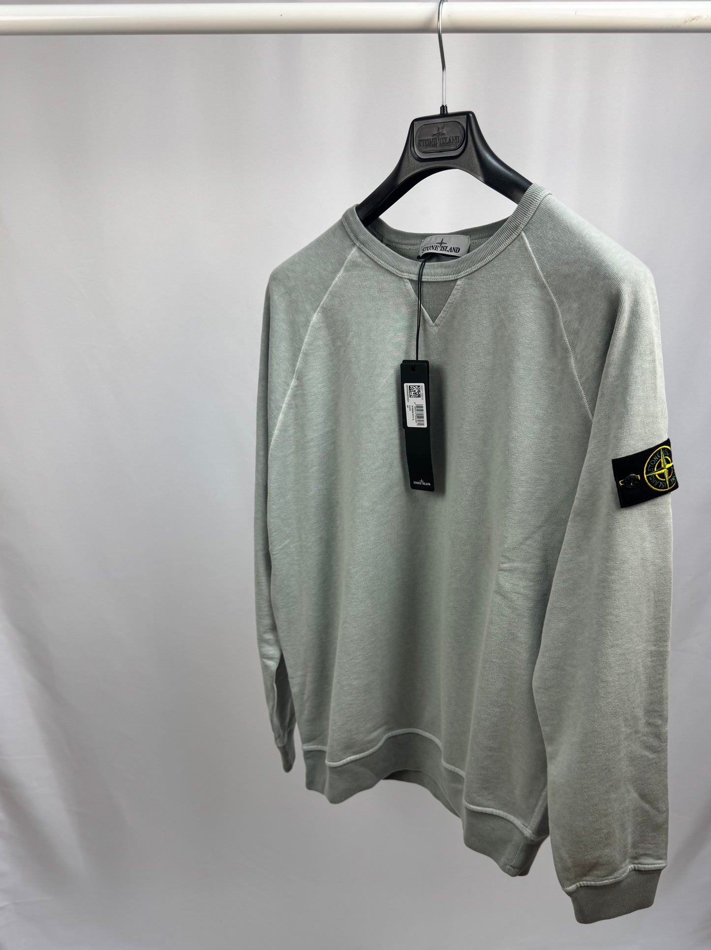 Stone Island Garment Dyed Old Effect Sweatshirt (Sky Blue)