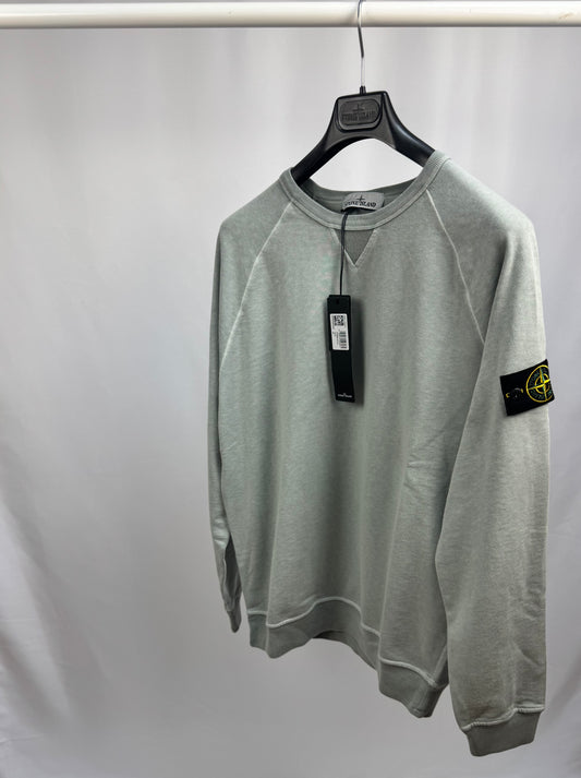 Stone Island Garment Dyed Old Effect Sweatshirt (Sky Blue)