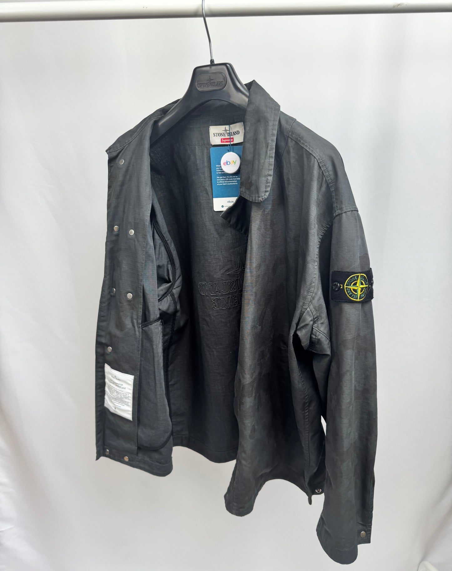 Stone Island X Supreme Cotton Ripstop Jacket Camouflage (Camo)