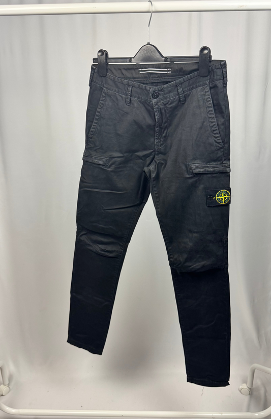 Stone Island Old Dye Cargo Pants (Black)