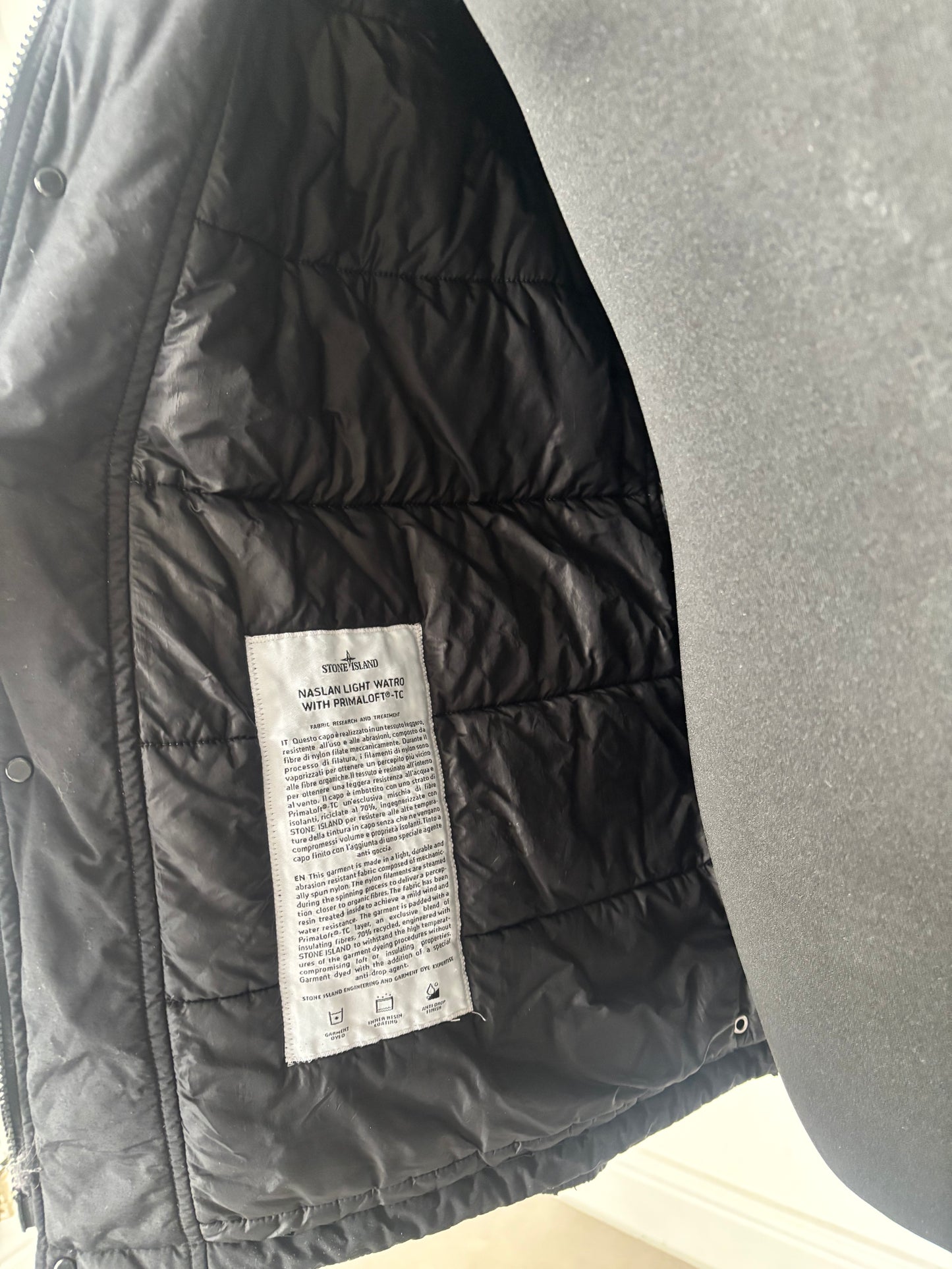 Stone Island Naslan Light Watro With Primaloft-TC (Black)